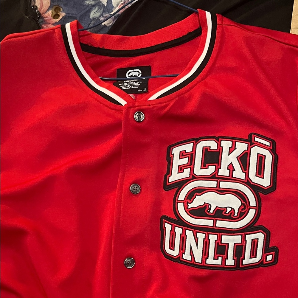 Echo Red Button-Up Shirt